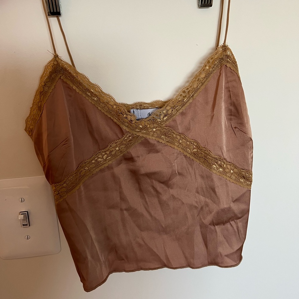 Silk Cropped Tank